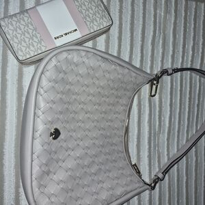 Kate Spade Gray Woven Hobo Bag